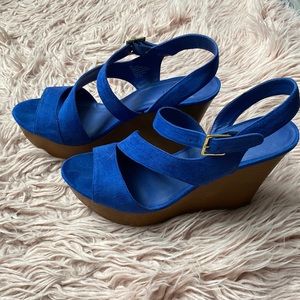 Nine West suede wedges